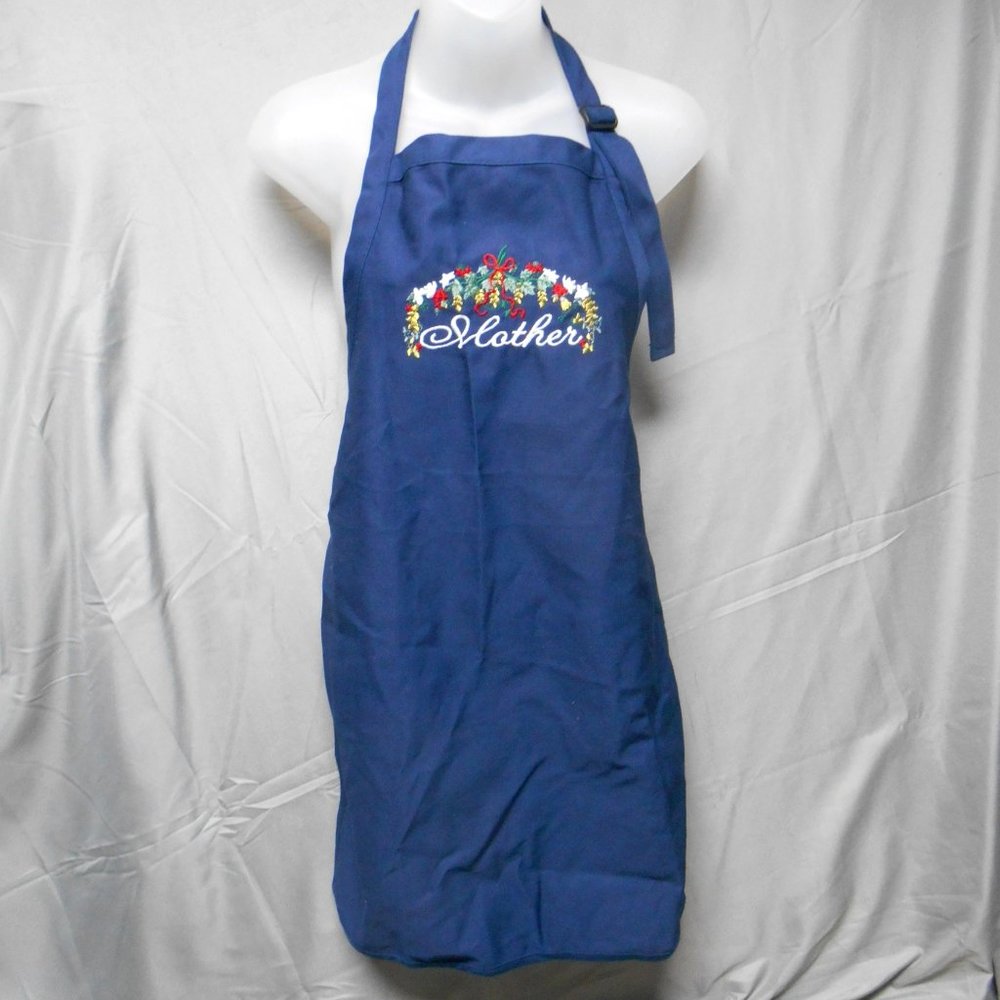 NWOT Augusta blue “Mother” cooking apron